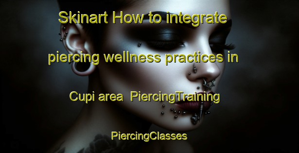 Skinart How to integrate piercing wellness practices in Cupi area | #PiercingTraining #PiercingClasses #SkinartTraining-Italy