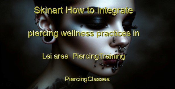 Skinart How to integrate piercing wellness practices in Lei area | #PiercingTraining #PiercingClasses #SkinartTraining-Italy