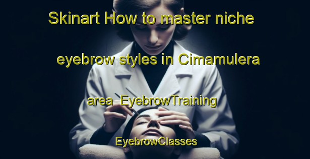 Skinart How to master niche eyebrow styles in Cimamulera area | EyebrowTraining | EyebrowClasses | SkinartTraining-Italy