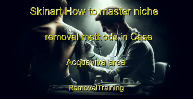 Skinart How to master niche removal methods in Case Acquaviva area | RemovalTraining | RemovalClasses | SkinartTraining-Italy