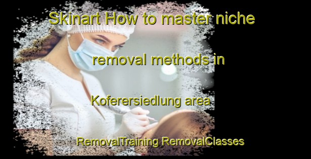 Skinart How to master niche removal methods in Koferersiedlung area | #RemovalTraining #RemovalClasses #SkinartTraining-Italy