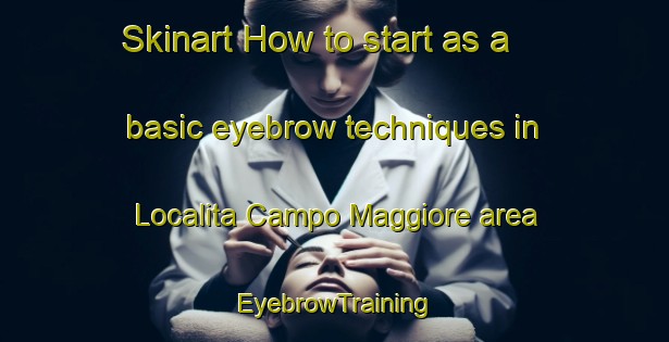 Skinart How to start as a basic eyebrow techniques in Localita Campo Maggiore area | EyebrowTraining | EyebrowClasses | SkinartTraining-Italy