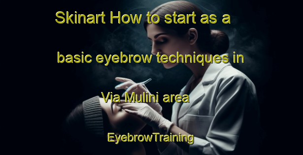 Skinart How to start as a basic eyebrow techniques in Via Mulini area | EyebrowTraining | EyebrowClasses | SkinartTraining-Italy