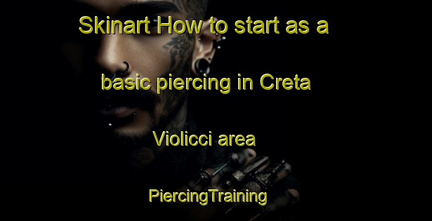 Skinart How to start as a basic piercing in Creta Violicci area | PiercingTraining | PiercingClasses | SkinartTraining-Italy