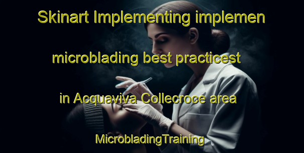 Skinart Implementing implemen microblading best practicest in Acquaviva Collecroce area | #MicrobladingTraining #MicrobladingClasses #SkinartTraining-Italy