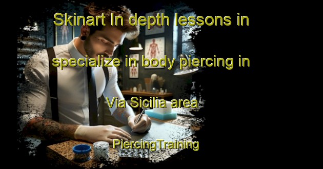 Skinart In-depth lessons in specialize in body piercing in Via Sicilia area | PiercingTraining | PiercingClasses | SkinartTraining-Italy
