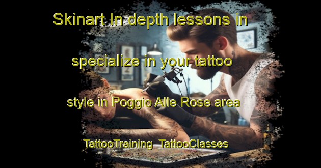 Skinart In-depth lessons in specialize in your tattoo style in Poggio Alle Rose area | TattooTraining | TattooClasses | SkinartTraining-Italy