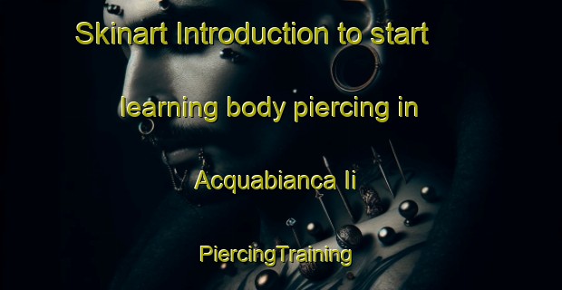 Skinart Introduction to start learning body piercing in Acquabianca Ii | #PiercingTraining #PiercingClasses #SkinartTraining-Italy