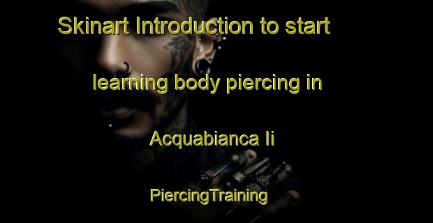 Skinart Introduction to start learning body piercing in Acquabianca Ii | PiercingTraining | PiercingClasses | SkinartTraining-Italy