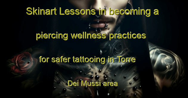 Skinart Lessons in becoming a piercing wellness practices for safer tattooing in Torre Dei Mussi area | PiercingTraining | PiercingClasses | SkinartTraining-Italy