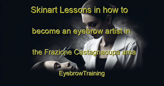 Skinart Lessons in how to become an eyebrow artist in the Frazione Castagnacupa area | EyebrowTraining | EyebrowClasses | SkinartTraining-Italy
