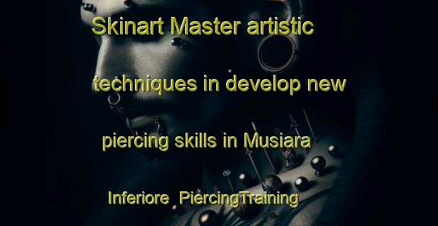 Skinart Master artistic techniques in develop new piercing skills in Musiara Inferiore | PiercingTraining | PiercingClasses | SkinartTraining-Italy