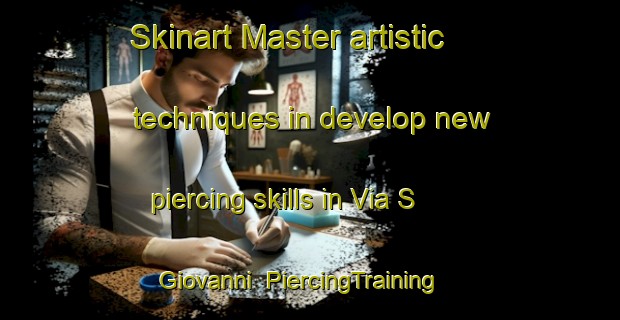 Skinart Master artistic techniques in develop new piercing skills in Via S  Giovanni | PiercingTraining | PiercingClasses | SkinartTraining-Italy