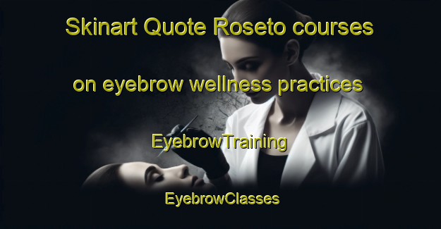 Skinart Quote Roseto courses on eyebrow wellness practices | EyebrowTraining | EyebrowClasses | SkinartTraining-Italy