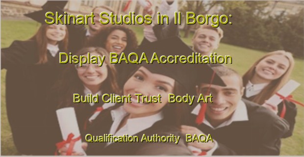 Skinart Studios in Il Borgo: Display BAQA Accreditation - Build Client Trust | Body Art Qualification Authority | BAQA-Italy