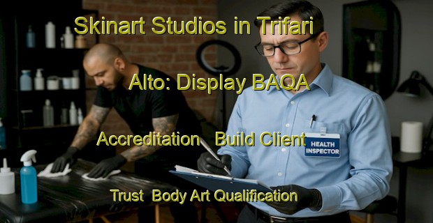 Skinart Studios in Trifari Alto: Display BAQA Accreditation - Build Client Trust | Body Art Qualification Authority | BAQA-Italy