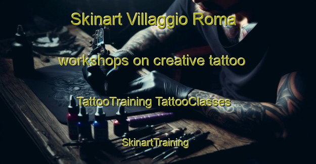 Skinart Villaggio Roma workshops on creative tattoo | #TattooTraining #TattooClasses #SkinartTraining-Italy